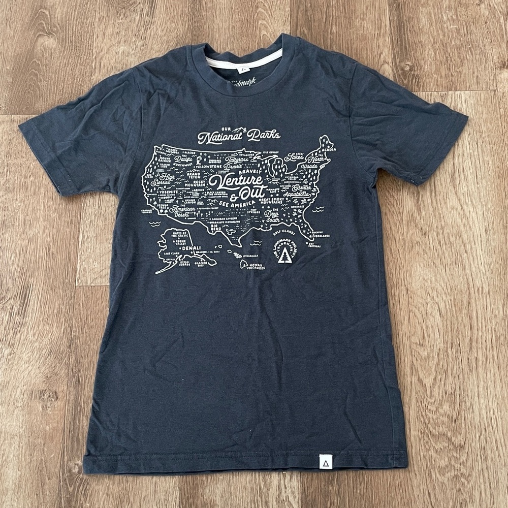 LANDMARK PROJECT NATIONAL PARKS MAP TEE